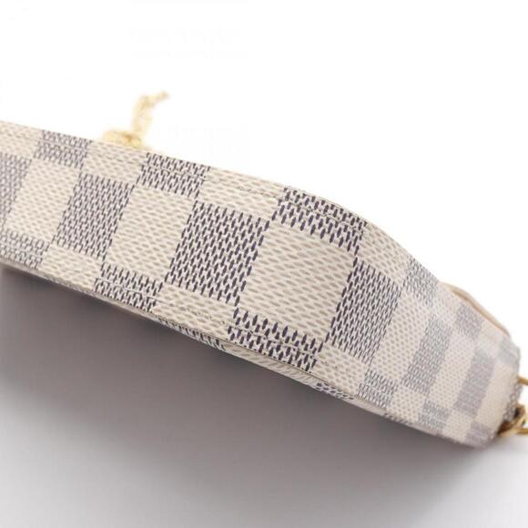 LOUIS VUITTON White Damier Coated Canvas Shoulder Bag - Picture 8 of 9